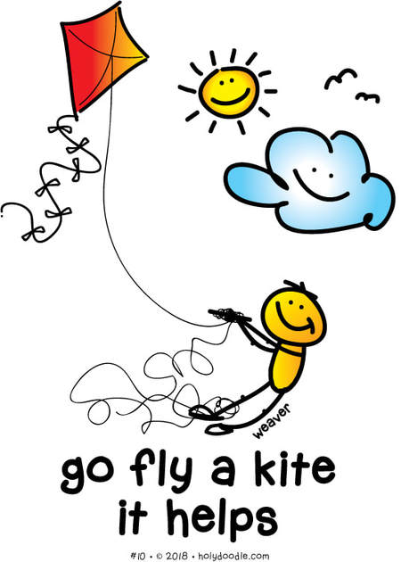 go fly a kite - it helps...